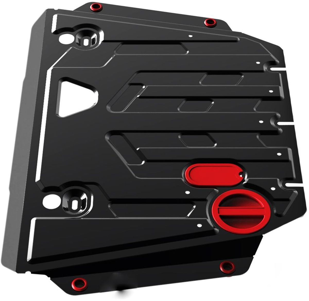 Защита картера и КПП Автоброня, для Lifan Breez V - 1,3; 1,6 (2006-)2706 (ПО) Защита картера и КПП Автоброня, для Lifan Breez V - 1,3; 1,6 (2006-)2706 (ПО)Технологически совершенный продукт за невысокую стоимость.Защита разработана с учетом особенностей днища автомобиля, что позволяет сохранить дорожный просвет с минимальным изменением.Защита устанавливается в штатные места кузова автомобиля. Глубокий штамп обеспечивает до двух раз больше жесткости в сравнении с обычной защитой той же толщины. Проштампованные ребра жесткости препятствуют деформации защиты при ударах.Тепловой зазор и вентиляционные отверстия обеспечивают сохранение температурного режима двигателя в норме. Скрытый крепеж предотвращает срыв крепежных элементов при наезде на препятствие.Шумопоглощающие резиновые элементы обеспечивают комфортную езду без вибраций и скрежета металла, а съемные лючки для слива масла и замены фильтра - экономию средств и время.Конструкция изделия не влияет на пассивную безопасность автомобиля (при ударе защита не воздействует на деформационные зоны кузова). Со штатным крепежом. В комплекте инструкция по установке.Толщина стали: 2 мм.Уважаемые клиенты!Обращаем ваше внимание, что элемент защиты имеет форму, соответствующую модели данного автомобиля. Фото служит для визуального восприятия товара и может отличаться от фактического.