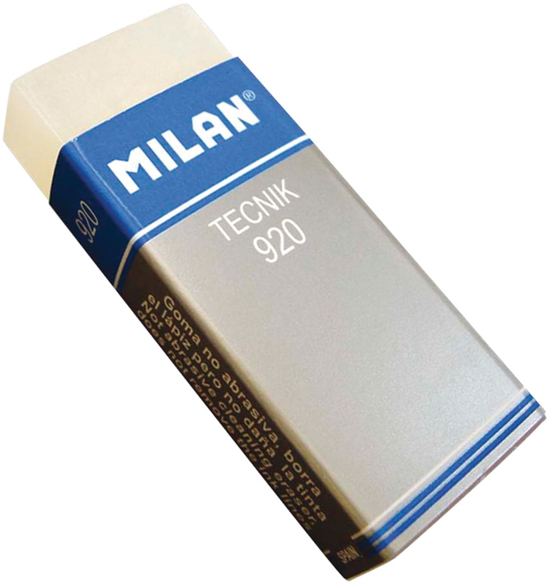 Milan Ластик Techik 920 прямоугольныйFS-54103 Milan Ластик Techik 920 прямоугольныйFS-54103Ластик Milan Techik 920 - это синтетический ластик с прозрачной полумягкой структурой в удобной защитной плёнке и картонном держателе. Великолепные рабочие качества обусловлены новым типом абсорбирующих материалов. Для профессиональных инженеров-конструкторов, проектировщиков и дизайнеров любых областей.