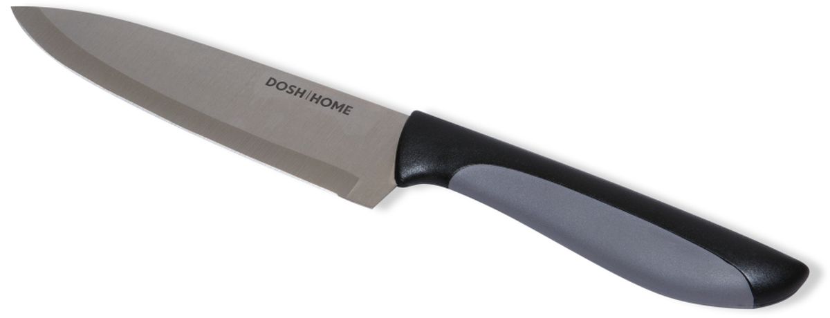 Нож кулинарный Dosh l Home LYNX, длина лезвия 16 см100602 Нож кулинарный Dosh l Home LYNX, длина лезвия 16 см100602Отлично подходят для легкого и точного нарезания продуктов. Лезвия ножей имеют клинообразную форму – лезвие равномерно сужается от верхнего края к режущей кромке. Это позволяет нарезать продукты при помощи ножей легко и без лишних усилий. У лезвия ножей идеально острая режущая кромка. Рукоятка ножа абсолютно эргономична и не скользит, за счет прорезинненой нижней части. Лезвия ножей изготовлены из ножевой стали. Для заточки используйте точилку или брусок для ножей. Толщина лезвия ножа 1,2мм. Ножи пригодны для мытья в посудомоечной машине.