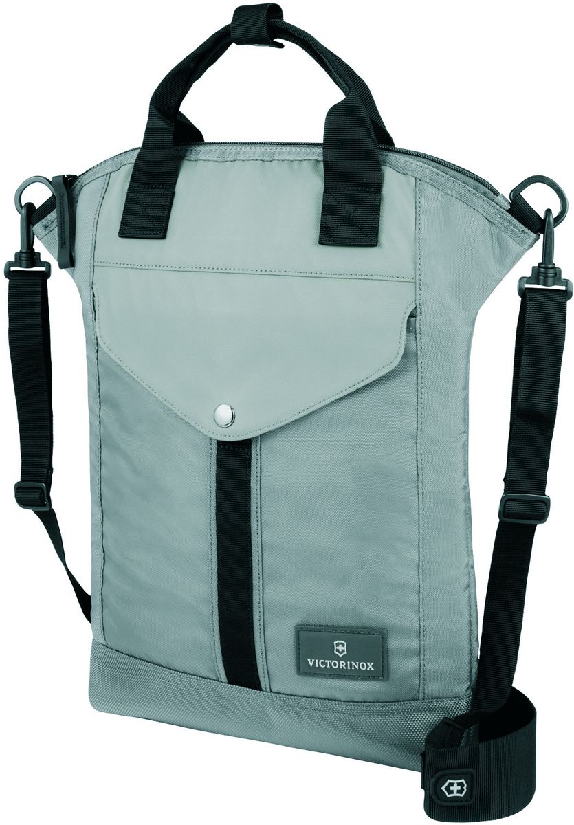 Сумка наплечная Victorinox Altmont 3.0 Slimline Tote, цвет: серый, 5 л32389704 Сумка наплечная Victorinox Altmont 3.0 Slimline Tote, цвет: серый, 5 л32389704Индивидуальность — это то,что отличает вас от любого другого человека,с которым вы сталкиваетесь на улице,в поезде,с которым вы общаетесь в городе.Каждый день вашей жизни — это уникальный опыт,котрый никогда больше не повторится.Коллекция Almont 3.0 создавалась с рачетом на индивидульность. VICTORINOX арт. 32389204 НАПЛЕЧНАЯ СУМКА ДЛЯ ПЛАНШЕТА / ЭЛЕКТРОННОЙ КНИГИ 27x6x32 см 0,4 кг 5 л ХАРАКТЕРИСТИКИ И СВОЙСТВА • Мягкий карман для электронного устройства диагональю 10 (25 см) для хранения iPad, Kindle, планшета или электронной книги • Внешняя сторона включает в себя передний карман с застёжкой-клапаном • Лицевые, боковые и задние скрытые карманы на молнии обеспечивают дополнительную безопасность и места для хранения • Регулируемый съемный плечевой ремень для удобства переноски