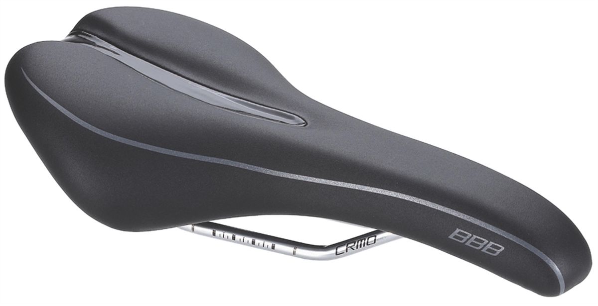 Седло велосипедное BBB SportComfort CrMo Rail, цвет: черныйMHDR2G/A Седло велосипедное BBB SportComfort CrMo Rail, цвет: черныйMHDR2G/ASportComfort - комфортное седло для велопрогулок в достаточно бодром темпе. Подходит для катания как в повседневной, так и велосипедной одежде.Мужское спортивно-туристическое седло для активного катания.Спортивное седло анатомической формы - подходит как для катания в повседневной одежде, так и в спортивной.Размер: 150 х 280 мм (Ш х Д).Спроектировано специально для мужчин.Вес: 310 грамм.Легкие хроммолибденовые рамки со шкалой регулировки.Полипропиленовый каркас.Пена средней плотности для комфорта и контроля.Прочное двухцветное синтетическое покрытие.Цвет: черный.