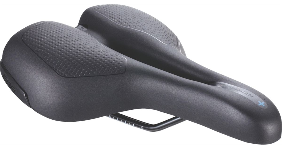 Седло велосипедное BBB SportPlus Women Ergonomic Memory Foam Steel Rail, цвет: черный, 18,5 х 27 смBSD-112 Седло велосипедное BBB SportPlus Women Ergonomic Memory Foam Steel Rail, цвет: черный, 18,5 х 27 смBSD-112SportPLUS - наше новое эргономичное седло для велопрогулок. Создано специально чтобы предотвратить образование любых натёртостей в чувствительных областях и максимального комфорта. Анатомический вырез и подкладка из вспененного материала с эффектом памяти обеспечивают равномерное распределение давления для комфорта как в повседневной, так и велосипедной одежде. Седло для активного катания. Анатомический вырез для снятия напряжений в критических областях и оптимального распределения веса. Размер: 185 х 265 мм (Ш х Д) для таза шириной более 135мм. Также доступна версия 170 x 265 мм (BSD-111) для таза шириной менее 135мм. Подходит как для мужчин, так и для женщин. Вес: нет данных. Рельсы из нержавеющей стали со шкалой регулировки. Полипропиленовый каркас с бамперами для дополнительной защиты. Пена двойной плотности: высокоплотное основание и мягкая пена с эффектом памяти в верхнем слое для оптимального комфорта. Прочное синтетическое...