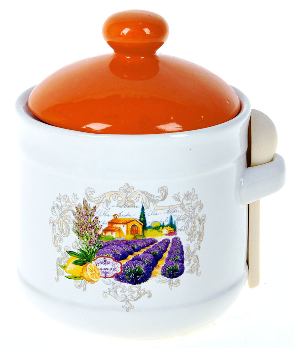 Банка для сыпучих продуктов Polystar Прованс, с ложкой, 750 млL2430733 Банка для сыпучих продуктов Polystar Прованс, с ложкой, 750 млL2430733Банка для сыпучих продуктов изготовлена из прочной доломитовой керамики, покрытой слоем сверкающей гладкой глазури. Изделие оформлено красочным изображением. Банка прекрасно подойдет для хранения различных сыпучих продуктов: чая, кофе, сахара, круп и многого другого. Изящная емкость не только поможет хранить разнообразные сыпучие продукты, но и стильно дополнит интерьер кухни.