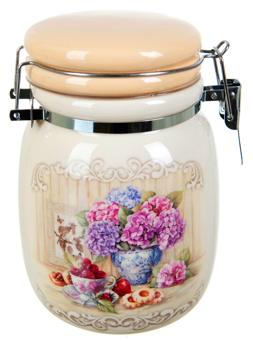 Банка для сыпучих продуктов Polystar Sweet Home, 600 млL2430862 Банка для сыпучих продуктов Polystar Sweet Home, 600 млL2430862Банка для сыпучих продуктов изготовлена из прочной доломитовой керамики, покрытой слоем сверкающей гладкой глазури. Изделие оформлено красочным изображением. Банка прекрасно подойдет для хранения различных сыпучих продуктов: чая, кофе, сахара, круп и многого другого. Благодаря силиконовой прослойке и бугельному замку, крышка герметично закрывается, что позволяет дольше сохранять продукты свежими. Изящная емкость не только поможет хранить разнообразные сыпучие продукты, но и стильно дополнит интерьер кухни.