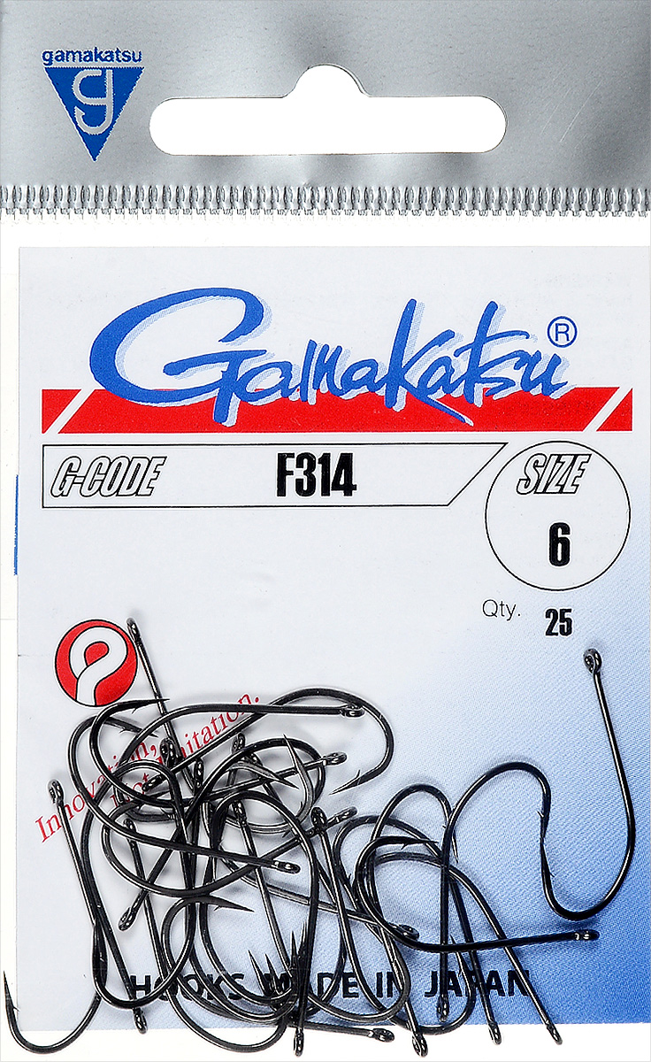 Крючок рыболовный Gamakatsu F314, размер 6, 25 штФуфайка Verticale FELX Крючок рыболовный Gamakatsu F314, размер 6, 25 штФуфайка Verticale FELXКрючок Gamakatsu F314 прекрасно подойдет для ловли щуки и окуня. Изделие изготовлено из высококачественной и прочной стали. Подходит для растительных и животных насадок. Крючок предназначен для вязания плавающих насадок. Крючок идеально справляется с любой рыбой как на море, так и на спокойной воде. Размер: 6.Количество: 25 шт. Вид головки: кольцо.
