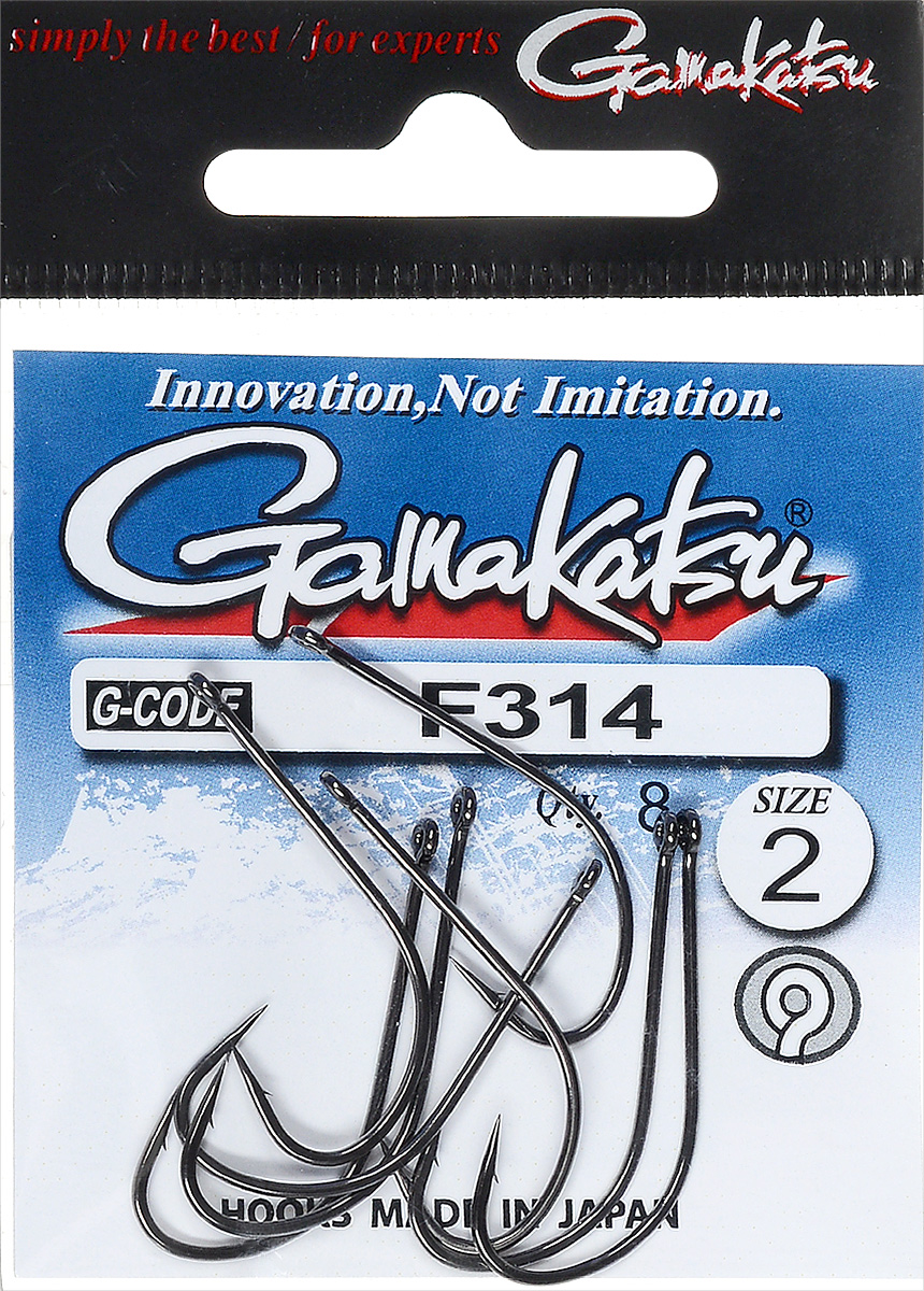 Крючок рыболовный Gamakatsu F314, размер 2, 8 шт14795300200 Крючок рыболовный Gamakatsu F314, размер 2, 8 шт14795300200Крючок Gamakatsu F314 предназначен для ловли крупных карпов. Изделие изготовлено из высококачественной и прочной стали. Подходит для растительных и животных насадок. Крючок прекрасно справляется с любой рыбой как на море, так и на спокойной воде. Размер: 2. Количество: 8 шт. Вид головки: кольцо.