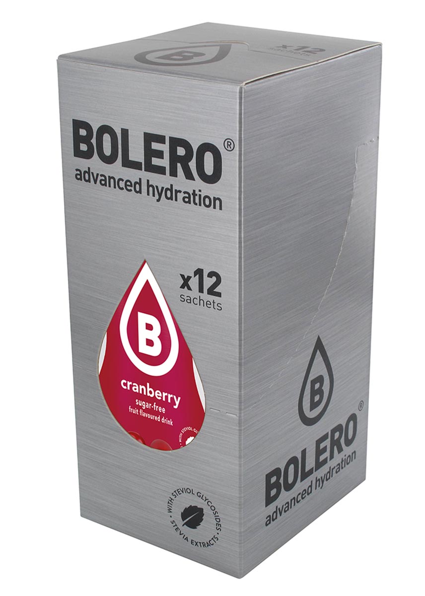 Напиток быстрорастворимый Bolero Cranberry / Клюква, 9 г х 12 штХот Шейперс Напиток быстрорастворимый Bolero Cranberry / Клюква, 9 г х 12 штХот ШейперсЧто же такое Bolero Drinks?В первую очередь это - вкусовая добавка без сахара, без глютена, без жиров и углеводов.Bolero Drinks – это мгновенные напитки, которые не содержат сахар, не содержат лактозы, не содержат консервантов, не содержат глютен, не содержат искусственных вкусовых и цветообразующих добавок!!!!!!! Каждый пакетик Bolero Drinks на Стивии весит 9 г, и его достаточно, чтобы подготовить 1,5-2 литра сока, в зависимости от вашего желания. Эти маленькие пакетики очень удобно носить с собой, и подготовка натурального напитка проста - просто добавьте в 1,5-2 литра холодной воды и размешайте. Но Bolero Drinks – это не только напитки. Это великолепное дополнение к каше, творогу и другим субстанциям. Состав: Без добавления ГМО. Не содержит Глютен, без сахара. Кислоты: лимонная кислота, яблочная кислота, мальтодекстрин; ароматические и вкусовые вещества; L-аскорбиновая кислота. Натуральные ароматизаторы и подсластители: ацесульфам К, сукралоза,стевиогликозиды (экстракты стевии), регулятор кислотности: тринатрийцитрат. Разрыхлитель: трикальцийфосфат; Загустители: гуаровая камедь, гуммиарабик (аравийская камедь).