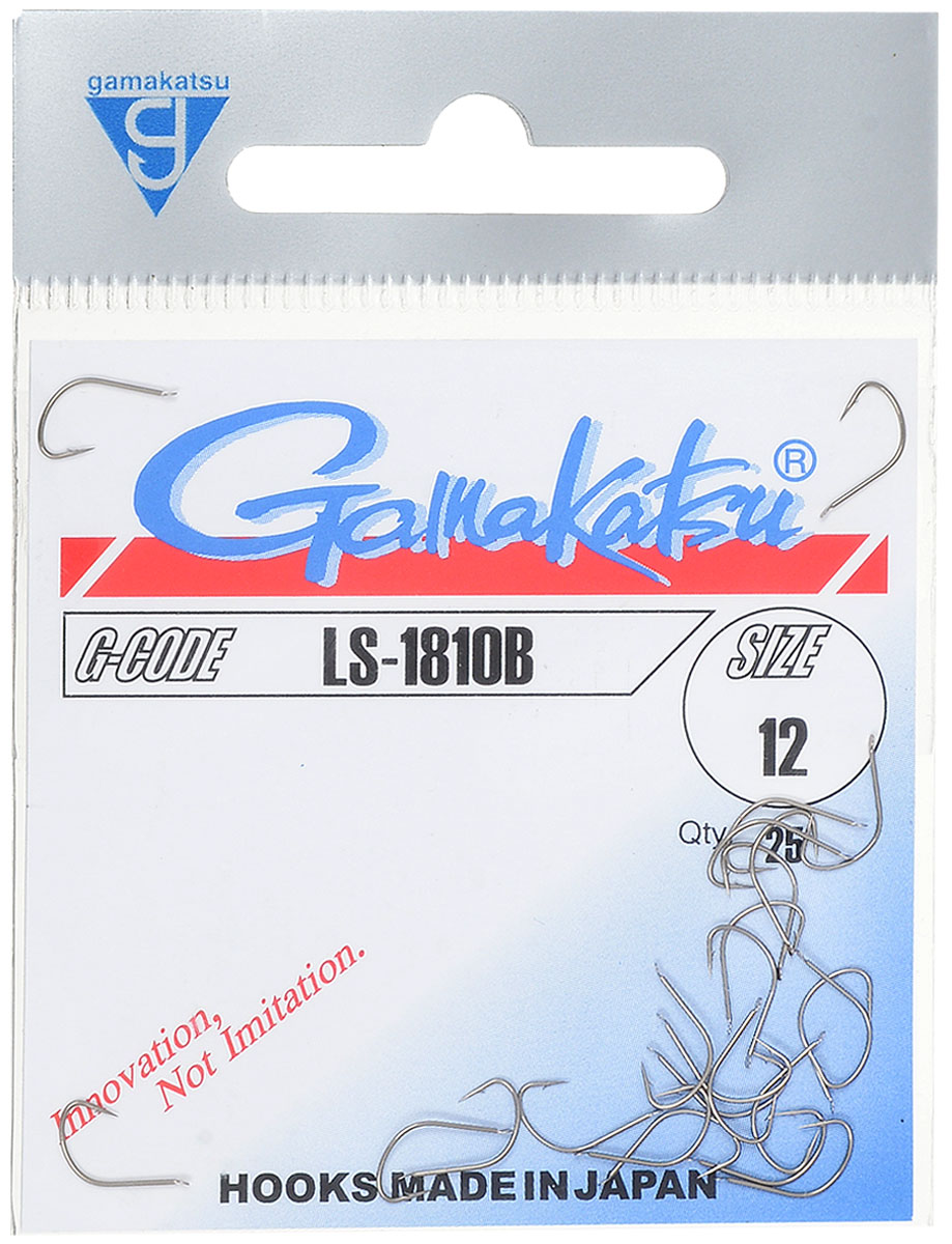 Крючок рыболовный Gamakatsu LS-1810B, №12, 25 шт14654801200 Крючок рыболовный Gamakatsu LS-1810B, №12, 25 шт14654801200Крючок Gamakatsu LS-1810B - это крючок с лопаткой, удлиненным цевьем и острым изгибом. Выполненные из высококачественной стали, крючки на 20% надежнее и мощнее по сравнению с большинством аналогов. Размер крючка: №12. Вид крепления: лопатка. Количество штук в упаковке: 25 штук.