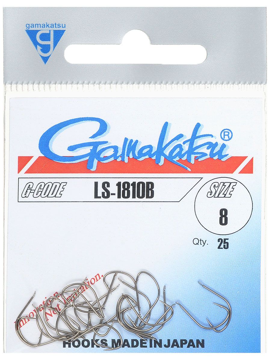 Крючок рыболовный Gamakatsu LS-1810B, №8, 25 штФуфайка Verticale FELX Крючок рыболовный Gamakatsu LS-1810B, №8, 25 штФуфайка Verticale FELXКрючок Gamakatsu LS-1810B - это крючок с лопаткой, удлиненным цевьем и острым изгибом. Выполненные из высококачественной стали, крючки на 20% надежнее и мощнее по сравнению с большинством аналогов.Размер крючка: №8. Вид крепления: лопатка.Количество штук в упаковке: 25 штук.