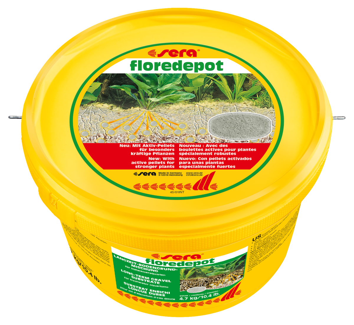 Грунт для аквариумных растений Sera Floredepot, 4,7 кг0120710 Грунт для аквариумных растений Sera Floredepot, 4,7 кг0120710Грунт для аквариумных растений Sera Floredepot - питательный грунт длительного использования для водных растений в пресноводных аквариумах. Состоит из чистого промытого песка, специально подготовленного торфа, микроэлементов, питательных солей и других жизненно необходимых веществ. Инструкция по применению: Флоредепот используется при первом запуске аквариума. Грунт необходимо равномерно распределить по дну аквариума в той части, где впоследствии предполагается высадить водные растения. Примерный расчет: упаковка 2,4 кг для аквариумов до 60 л, упаковка 4,7 кг - до 100 л воды.
