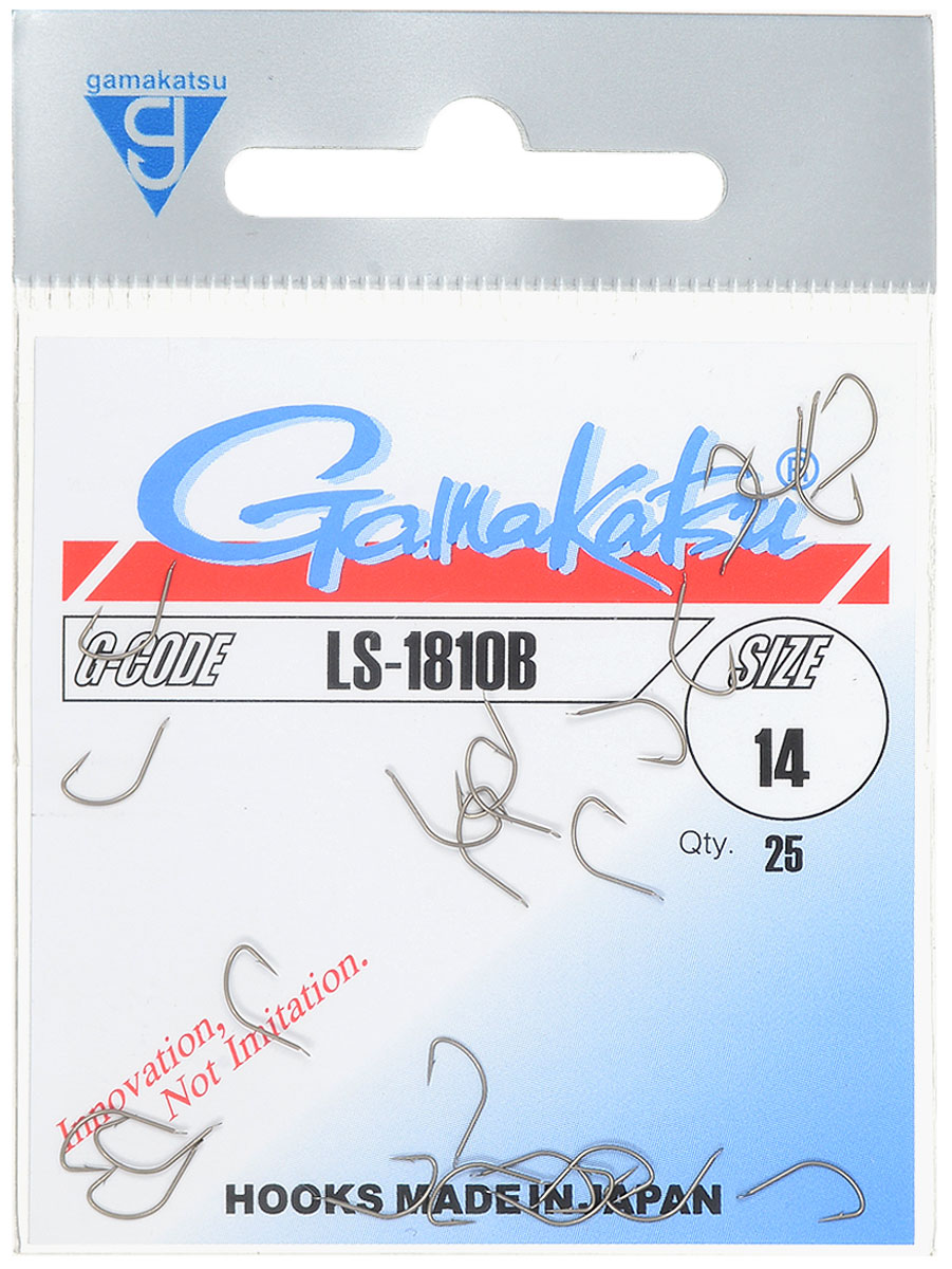 Крючок рыболовный Gamakatsu LS-1810B, №14, 25 штФуфайка Verticale FELX Крючок рыболовный Gamakatsu LS-1810B, №14, 25 штФуфайка Verticale FELXКрючок Gamakatsu LS-1810B - это крючок с лопаткой, удлиненным цевьем и острым изгибом. Выполненные из высококачественной стали, крючки на 20% надежнее и мощнее по сравнению с большинством аналогов.Размер крючка: №14. Вид крепления: лопатка.Количество штук в упаковке: 25 штук.
