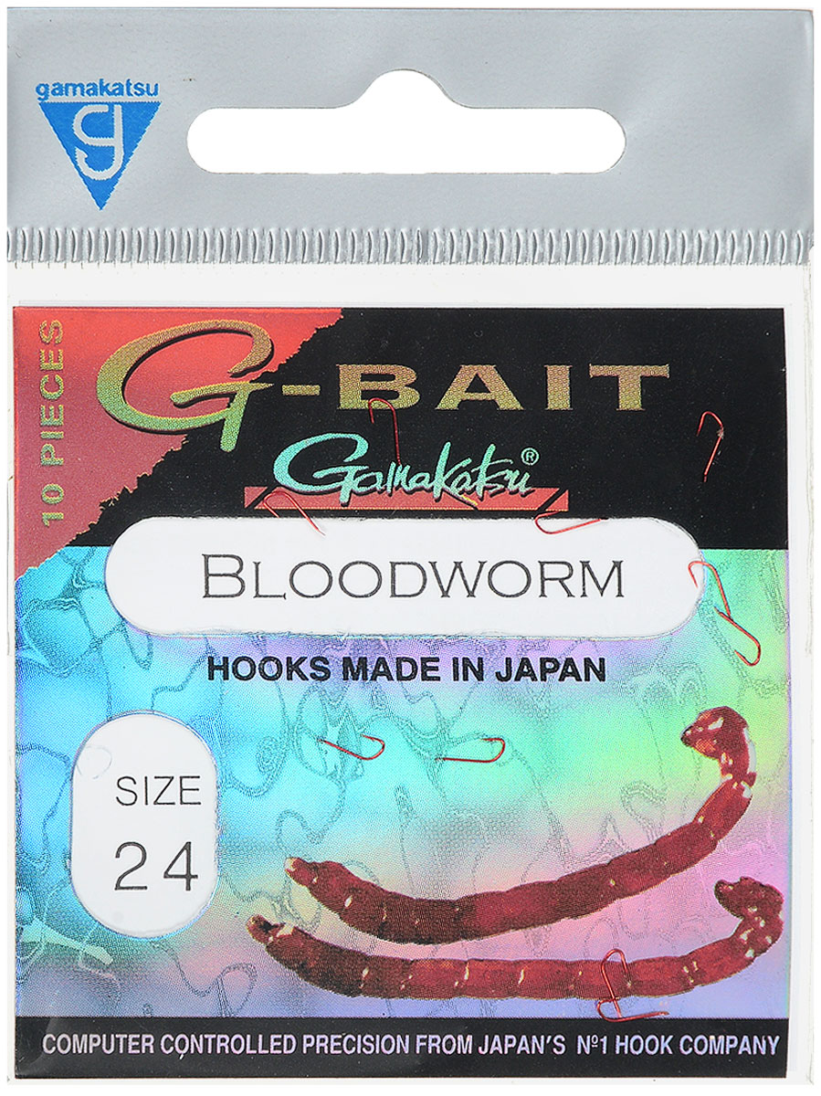Крючок рыболовный Gamakatsu G-Bait. Bloodworm, №24, 10 штG-Bait № 24 Крючок рыболовный Gamakatsu G-Bait. Bloodworm, №24, 10 штG-Bait № 24Крючок Gamakatsu G-Bait. Bloodworm - это крючок с лопаткой, удлиненным цевьем и острым изгибом. Выполненные из высококачественной стали, крючки на 20% надежнее и мощнее по сравнению с большинством аналогов. Такой крючок идеален для мотыля. Размер крючка: №24. Вид крепления: лопатка. Количество штук в упаковке: 10 штук.