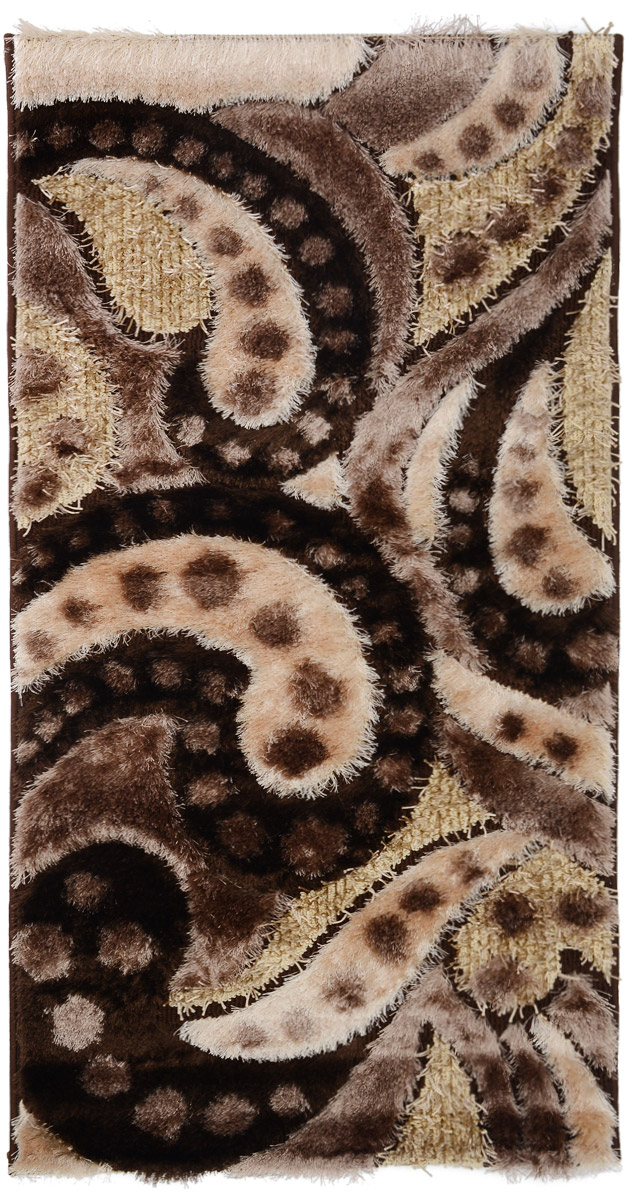 Ковер ART Carpets Art Fashion, прямоугольный, цвет: коричневый, бежевый, 80 х 150 см203420130212182978 Ковер ART Carpets Art Fashion, прямоугольный, цвет: коричневый, бежевый, 80 х 150 см203420130212182978Ковер ART Carpets Art Fashion прекрасно подойдет для любого интерьера. Изделие изготовлено из полиэстера 50%, микрофибры 30% и букле 20%. За счет прочного ворса ковер легко чистить. При надлежащем уходе синтетический ковер прослужит долго, не утратив ни яркости узора, ни блеска ворса, ни упругости. Самый простой способ избавить изделие от грязи - пропылесосить его с обеих сторон (лицевой и изнаночной). Влажная уборка с применением шампуней и моющих средств не противопоказана. Хранить рекомендуется в свернутом рулоном виде.