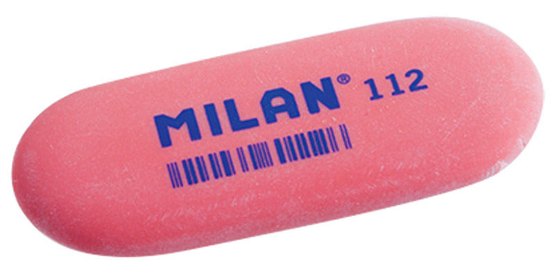 Milan Ластик 112 цвет красныйFS-54103 Milan Ластик 112 цвет красныйFS-54103Ластик Milan овальной формы подходит для работы с очень мягкими карандашами и со специальными видами карандашей. Ластик хорошо подходит для создания свето-теневых эффектов в портретных работах.
