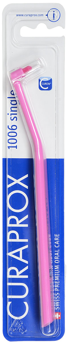 Curaprox Монопучковая щетка Single & Sulcular, цвет: розовый, 6 ммCS1006_розовый Curaprox Монопучковая щетка Single & Sulcular, цвет: розовый, 6 ммCS1006_розовыйМонопучковая щетка CURAPROX CS ”Single” для очистки труднодоступных поверхностей зубов и зубодесневой борозды. Длина пучка 6 мм. Подходит для очистки отдельно стоящих зубов, ретромолярной зоны (за 7,8 молярами). Благодаря закругленной щетине, щетка легко адаптируется к анатомии десневого края, не оказывает давления.
