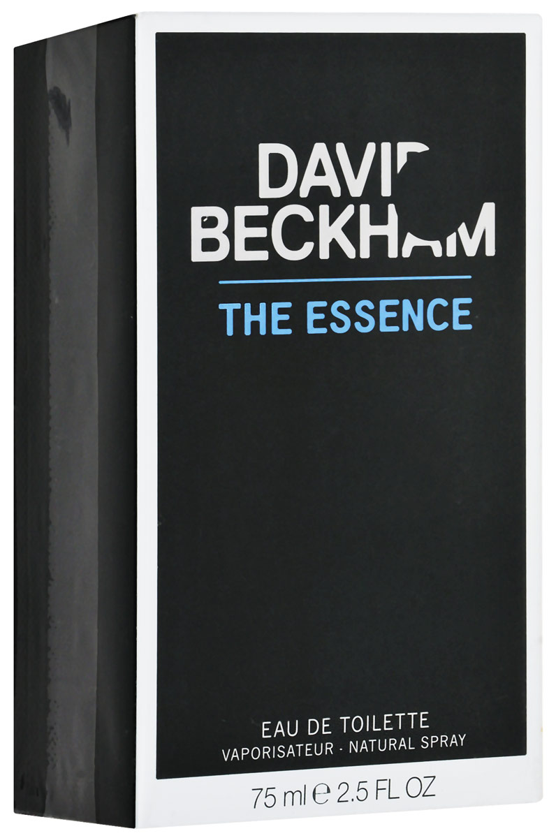 David Beckham The Essence Туалетная вода мужская 75 мл32789095000 David Beckham The Essence Туалетная вода мужская 75 мл32789095000The Essence придется по вкусу настоящим мужчинам, успешным, спортивным, решительным и обаятельным, которые жить не могут без приключений, романтики в душе и привыкли слышать только восхищенные слова в свой адрес. Это свежий, энергичный аромат, полный диких природных компонентов. Концепция: Душа в движении. Верхняя нота: грейпфрут, листья фиалки, лаванда. Средняя нота: ананас и кардамон с оттенком яблока. Шлейф: бобы тонка, кашмеран, лист пачули. Композиция раскрывается нотами пробуждающего грейпфрута, лаванды и свежих листьев чувственной фиалки. Дневной и вечерний аромат.