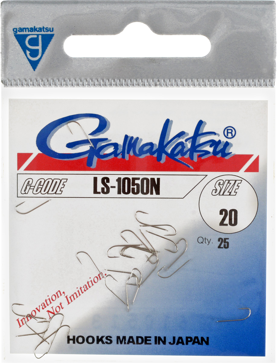 Крючок рыболовный Gamakatsu LS-1050N, размер 20, 25 шт14651902000 Крючок рыболовный Gamakatsu LS-1050N, размер 20, 25 шт14651902000Крючок Gamakatsu LS-1050N прекрасно подойдет для ловли мелкой рыбы. Изделие изготовлено из высококачественной стали. Крючок идеально справляется с любой рыбой как на море, так и на спокойной воде. Размер: 20. Количество: 25 шт. Вид головки: лопатка.