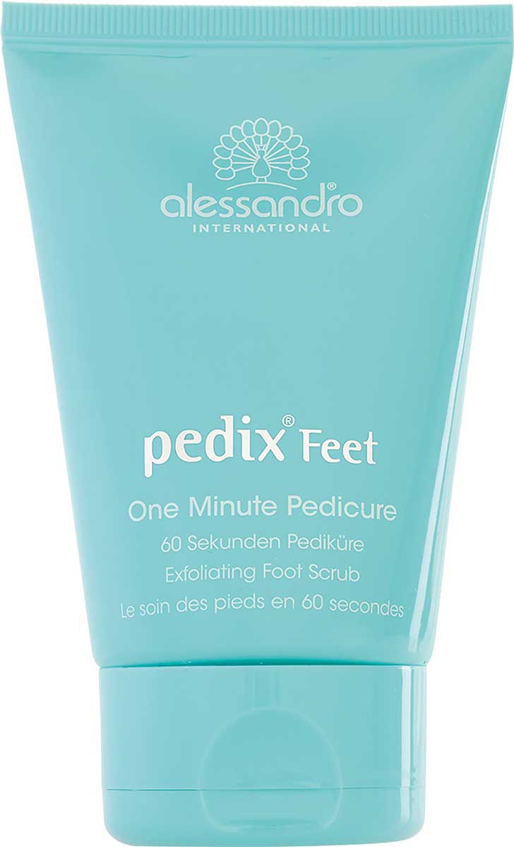Alessandro Натуральный пилинг для ног серии PEDIX Feet, 100 мл67-001 Alessandro Натуральный пилинг для ног серии PEDIX Feet, 100 мл67-001Педикюр за 60 секунд.Ароматический пилинг для кожи ног и ступней с эфирными маслами и морской солью придает потрескавшейся коже ног мягкость,удалит ороговения и обеспечит интенсивный уход за кожей..