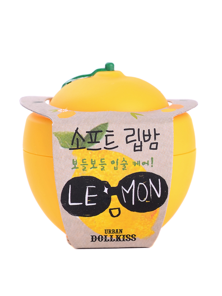 Urban Dollkiss Бальзам для губ лимон Lemon Soft Lip Balm, 6 грБХ24 Urban Dollkiss Бальзам для губ лимон Lemon Soft Lip Balm, 6 грБХ24Увлажняющий, смягчающий и питающий кожу бальзам для губ Lemon Soft Lip Balm. Бальзам содержит масло ши, эффективно питающее, увлажняющее губы и придающее им мягкость, витамины А, С и Е, смягчающие и восстанавливающие сухую, потрескавшуюся кожу губ и способствующие скорейшему заживлению.