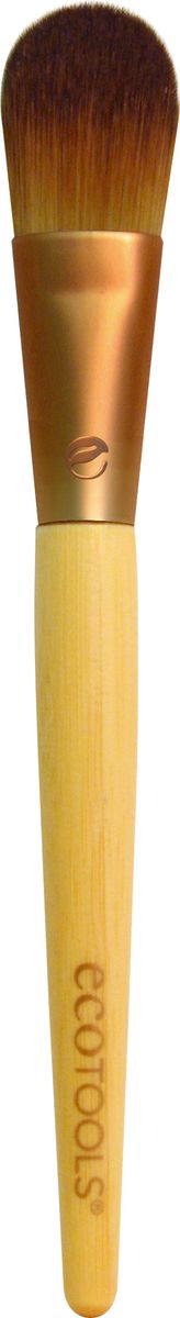 EcoTools Кисть для тональной основы Foundation Brush1301210 EcoTools Кисть для тональной основы Foundation Brush1301210Плотно набитая плоская кисть идеально подойдет для равномерного нанесения кремовых и жидких тональных основ.Используйте ее для создания безупречно ровного тона, а также для маскировки несовершенств и темных кругов под глазами.
