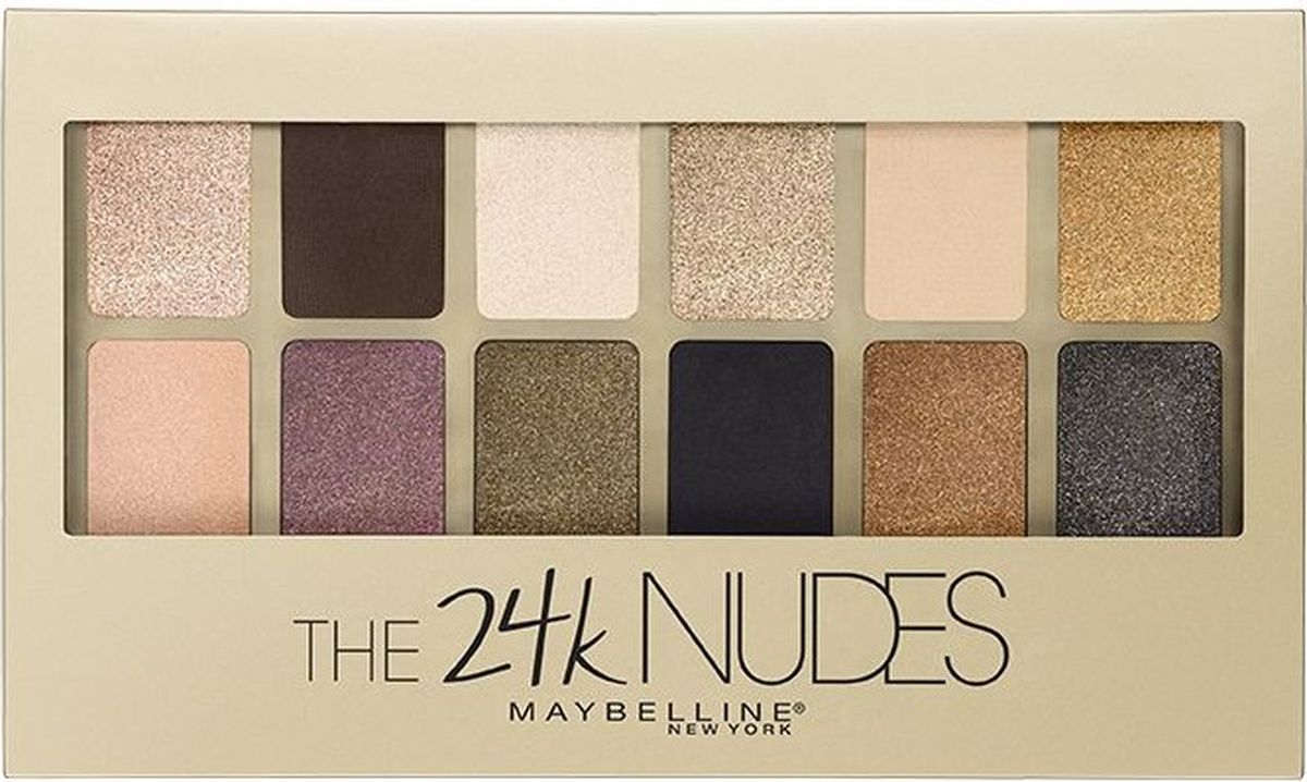 Maybelline New York Палетка теней для век 24 Карата, 12 оттенков, 9,6 гB2847600 Maybelline New York Палетка теней для век 24 Карата, 12 оттенков, 9,6 гB2847600Какой бы образ ты ни выбрала сегодня-легкий дневной look, чувственный smoky eyes или яркий праздничный макияж-на помощь придет палетка 24 K. Откройте для себя 12 сверкающих драгоценных оттенков золота и бронзы для самого мерцающего взгляда.
