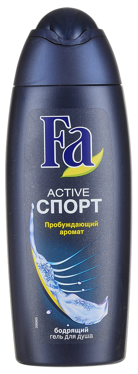 FA MEN Гель для душа ACTIVE Спорт, 250 мл12052670 FA MEN Гель для душа ACTIVE Спорт, 250 мл12052670- Ухаживающая формула, заряжающая кожу энергией - Насыщенный, придающий энергию аромат - Подходит для ежедневного использования в качестве шампуня. Хорошая переносимость кожей подтверждена дерматологами. Применение: нанести на влажную кожу, вспенить и смыть. Также откройте для себя антиперспиранты Fa MEN. Более подробную информацию можно найти на сайте: http://www.ru.fa.com/fa-men/ru/ru/home/duschgel/sport/showergel-active-sport.html
