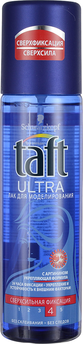 Лак для моделирования Taft Ultra, сверхсильная фиксация, 200 мл906060 Лак для моделирования Taft Ultra, сверхсильная фиксация, 200 мл906060Жидкий лак для моделирования Taft Ultra не склеивает волосы, легко удаляется при расчесывании. Волосы остаются мягкими и не пересушенными. Senso Touch эффект - длительная фиксация 24 часа и ощущение естественных волос - без склеивания. Специальная формула Taft три погоды с УФ-фильтром защищает ваши волосы от солнца, ветра и влажности - весь день. Характеристики: Объем: 200 мл. Производитель: Словакия. Артикул: 1261104. Товар сертифицирован.