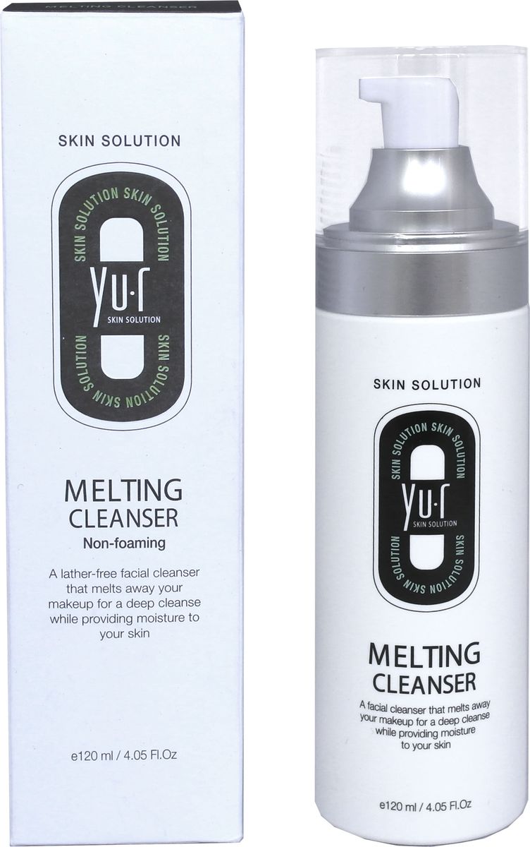 Yu.R, Тающий очищающий гель для снятия макияжа, Melting Cleanser, 120 мл8809290736147 Yu.R, Тающий очищающий гель для снятия макияжа, Melting Cleanser, 120 мл8809290736147Тающий, очищающая пенка для снятия макияжа – это инновационное средство очищения кожи. Пенка не содержит мыла, при этом он эффективно и деликатно удаляет загрязнения, остатки макияжа и омертвевшие клетки, не лишая кожу защитного слоя, и поддерживая ее естественный рН баланс. Пенка не пересушивает кожу и не оставляет ощущения стянутости, что особенно важно для обладательниц чувствительной кожи лица. Достаточно лишь нанести гель на лицо и дождаться, когда он полностью растворит загрязнения.