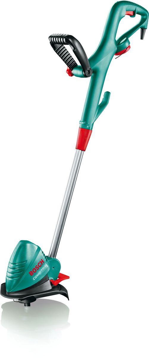 Триммер садовый Bosch Art 26 Combitrim. 0600878C000600878C00 Триммер садовый Bosch Art 26 Combitrim. 0600878C000600878C00Высокопроизводительный триммер со сменной режущей системой справится с дикорастущей травой так же легко, как и с газонной. ART 26 Combitrim оснащен поворачивающейся на 90° режущей головкой для легкой стрижки и обработки краев газона. Телескопическая штанга с регулировкой длины обеспечивает удобное рабочее положение. Шпулька заменяется очень просто – без использования дополнительных инструментов. Комплект поставки: автоматическая шпулька «Pro-Tap» с леской 1,6 мм (длина 8 м), высокопрочная леска 2,4 мм толщиной (длина 26 см) – 6 шт. Мощный двигатель 450 Вт для максимальной производительности Универсальность: Две шпульки, одна для стрижки обычной (газонной) травы, другая (с высокопрочной леской) — для дикорастущей Удобство в использовании: Лёгкая стрижка и обработка краёв газона с помощью поворачивающейся на 90° режущей головки и телескопической штанги (80–115 см) для удобства управления Регулируемый угол наклона штанги для облегчения работы под кустами и...