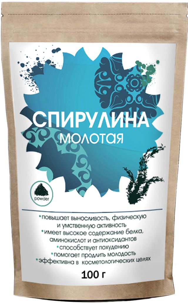 Greenbuffet спирулина молотая, 100 г6900569105410 Greenbuffet спирулина молотая, 100 г6900569105410Спирулина содержит 70% белка, в состав которого входят 18 аминокислот. Используется с целью профилактики в период высокой умственной и физической активности. Способствует похудению и часто используется в различных диетах.