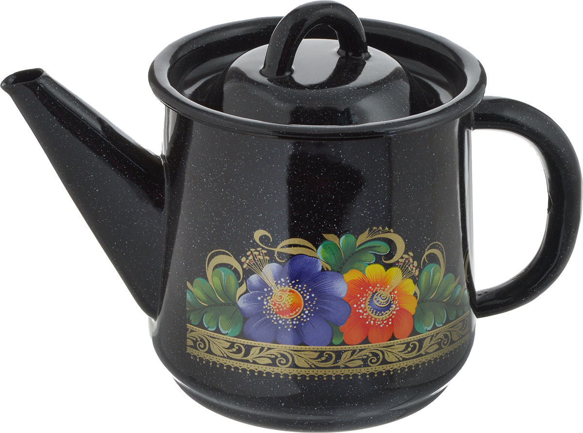 Чайник СтальЭмаль, 1 л. 1с202/с1с202/с Чайник СтальЭмаль, 1 л. 1с202/с1с202/сЧайник СтальЭмаль выполнен из высококачественного стального проката, покрытого двумя слоями жаропрочной эмали. Такое покрытие защищает сталь от коррозии, придает посуде гладкую стекловидную поверхность и надежно защищает от кислот и щелочей. Чайник оснащен подвижной стальной ручкой и крышкой с пластиковой ручкой. Внешние стенки декорированы изображением цветов. Эстетичный и функциональный чайник будет оригинально смотреться в любом интерьере. Подходит для газовых, электрических, стеклокерамических, индукционных плит. Можно мыть в посудомоечной машине. Диаметр (по верхнему краю): 11 см. Высота чайника (без учета ручки и крышки): 11,3 см.
