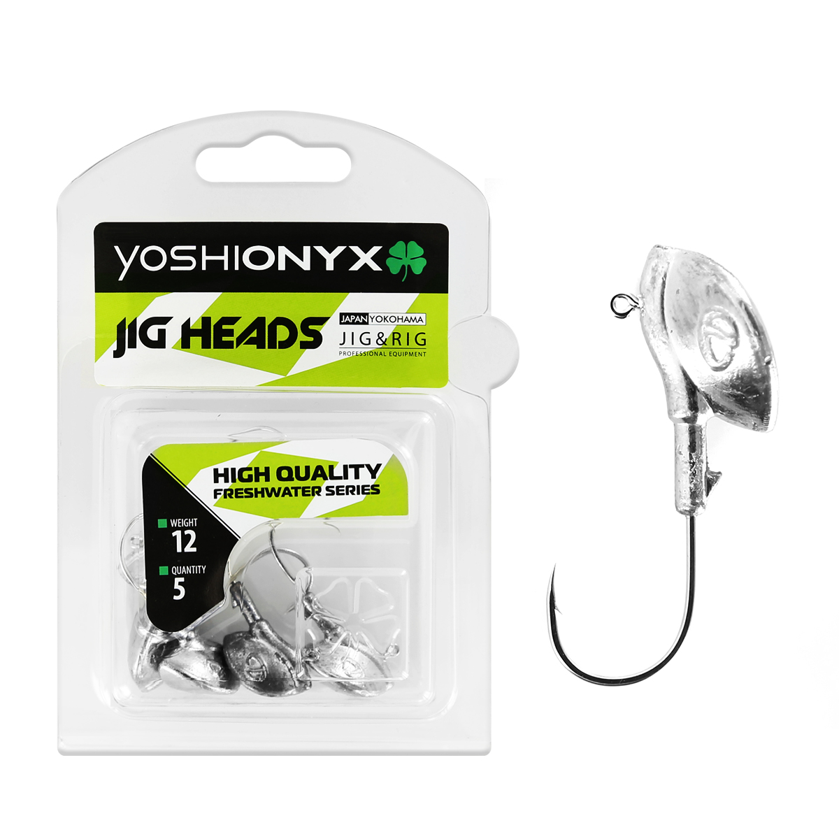 Джигголовка Yoshi Onyx JIG Bros. Каблучок, крючок Gamakatsu, 12 г, 5 шт96515 Джигголовка Yoshi Onyx JIG Bros. Каблучок, крючок Gamakatsu, 12 г, 5 шт96515Эти джигголовки специально предназначены для ловли щуки на мягкие приманки на небольшой глубине рядом с водной растительностью. Благодаря особой форме, увеличивается маневренность и управляемость этой оригинальной джигголовки. Джигголовки оснащены крючком Gamakatsu.