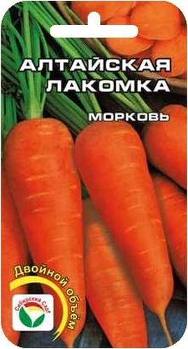 Семена Сибирский сад Морковь. Алтайская лакомка двойной объемBP-00000257 Семена Сибирский сад Морковь. Алтайская лакомка двойной объемBP-00000257Среднеспелый сорт, отличающийся особо сладкой нежной мякотью, с коническими корнеплодами ярко-оранжевого цвета, отличная лежкость. Способность формировать урожай при самых экстремальных условиях выращивания.