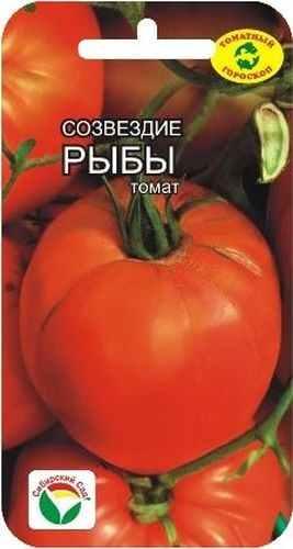 Семена Сибирский сад Томат. Созвездие рыбы, 20 штBP-00000639 Семена Сибирский сад Томат. Созвездие рыбы, 20 штBP-00000639Сорт среднеранний, от всходов до начала созревания плодов 112-114 дней. Растение высотой 1,4-1,9 м, предназначено для выращивания в защищенном грунте. Формирует красивые кисти с 4-5 аккуратными выровненными плодами малиново-красного цвета, формой укороченного бычьего сердца. Масса плодов 200-250 г, некоторые до 350 г, не растрескиваются. Сорт предназначен для приготовления летних салатов и домашней кулинарии. Урожайность до 8 кг с 1 м2. Посев на рассаду производят за 50-60 дней до высадки растений на постоянное место. Оптимальная постоянная температура прорастания семян 23-25°С. При высадке в грунт на 1 м2 размещают 3 растения. Сорт хорошо реагирует на полив и подкормки комплексными минеральными удобрениями. Выращивается в 1 стебель с подвязкой к опоре и пасынкованием. Для ускорения процесса всхожести семян, оздоровления растений, улучшения завязываемости плодов рекомендуется пользоваться специально разработанными стимуляторами роста и развития...