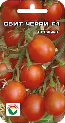 Семена Сибирский сад Томат. Свит черри, 15 штBP-00000646 Семена Сибирский сад Томат. Свит черри, 15 штBP-00000646Ультраскороспелый высокоурожайный для теплиц и парников. Со дня высадки рассады до плодоношения всего 75-85 дней. Это сильнорослое (до 2 м) растение вполне можно назвать конфетным деревом. Томаты массой 20-30 г украсят любые блюда, прекрасно подходят для консервирования. Гибрид отличается дружной отдачей урожая (до 40% за первую декаду плодоношения), обладает комплексной устойчивостью к болезням. Посев на рассаду производят в середине марта за 50-60 дней до высадки растений на постоянное место. При высадке в грунт на 1 м2 размещают 3 растения. Сорт хорошо реагирует на полив и подкормки комплексными минеральными удобрениями. Высокорослые томаты обязательно подвязывают к горизонтальным либо вертикальным шпалерам. Выращивают в 1-2 стебля. Для ускорения процесса всхожести семян, оздоровления растений, улучшения завязываемости плодов рекомендуется использовать специально разработанные стимуляторы роста и развития растений.