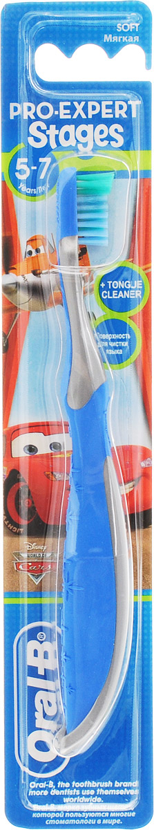 Oral-B Детская зубная щетка Pro-Expert Stages Дасти от 5 до 7 летSTG-75049948_синий, серебряный, вертолет Oral-B Детская зубная щетка Pro-Expert Stages Дасти от 5 до 7 летSTG-75049948_синий, серебряный, вертолетДетская зубная щетка Oral-B Pro-Expert Stages разработана для ребенка, чистящего зубы при все меньшей помощи родителей или почти без нее. Для возраста в котором происходит смена молочных зубов. Чашеобразная головка охватывает и очищает каждый зуб. Эргономичная изогнутая ручка особой формы не будет скользить в детских руках. Удобная и яркая зубная щетка обязательно понравится малышу и сделает чистку зубов более комфортной.
