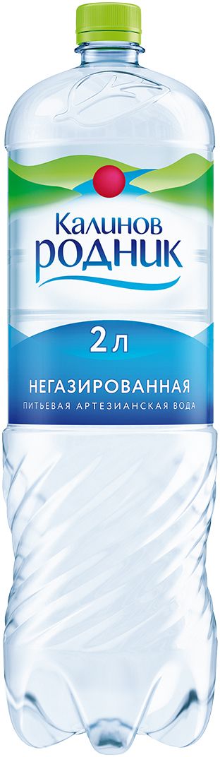 Калинов Родник питьевая артезианская негазированная вода, 2 л4607050690067 Калинов Родник питьевая артезианская негазированная вода, 2 л4607050690067Чистая от природы и бережно сохраненная на современном производстве минеральная артезианская вода Калинов Родник – бесспорный эталон качества. Калинов родник - это удобная в использовании, по-настоящему вкусная и полезная вода. Пейте и получайте удовольствие!