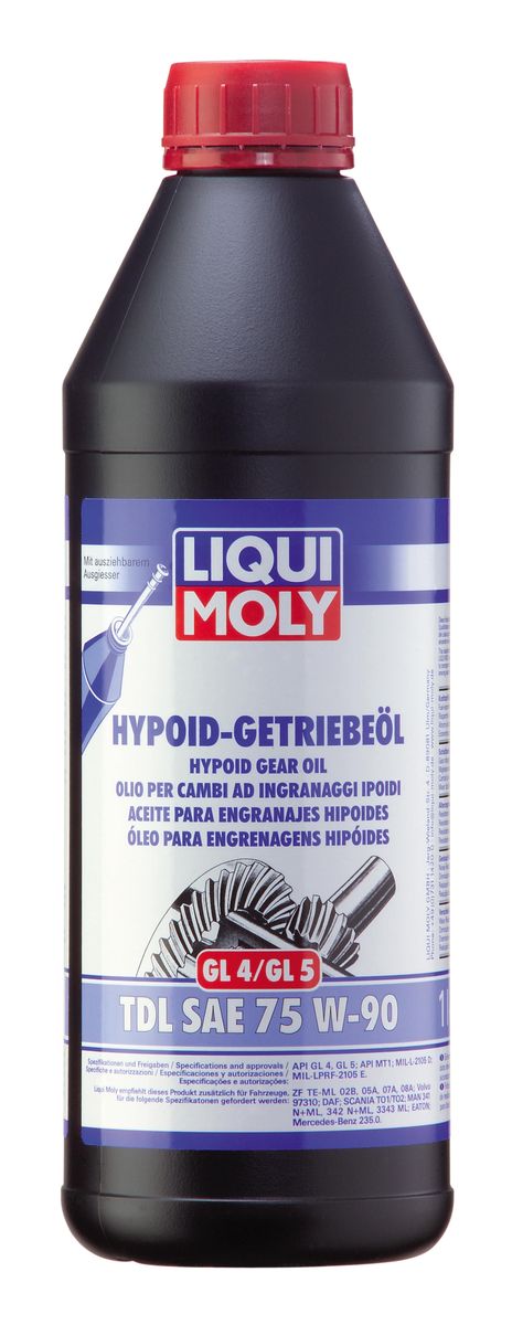 Масло трансмиссионное Liqui Moly Hypoid-Getriebeoil TDL, полусинтетическое, 75W-90, GL-4/GL-5, 1 л3945 Масло трансмиссионное Liqui Moly Hypoid-Getriebeoil TDL, полусинтетическое, 75W-90, GL-4/GL-5, 1 л3945Масло трансмиссионное Liqui Moly Hypoid-Getriebeoil TDL относится к классификации TDL - Total Drive Line - один сорт масла для всех узлов трансмиссии. Отвечает требованиям международных классификаций трансмиссионных масел для механических коробок передач и гипоидных редукторов ведущих мостов. Полусинтетическое трансмиссионное масло класса GL-4/GL-5 предназначено для использования в механических коробках передач легковых и грузовых автомобилей, раздаточных коробках, гипоидных редукторах ведущих мостов. Масло обеспечивает четкое переключение передач и надежную защиту от износа. В масле Hypoid-Getriebeoil TDL 75W-90 используются высококачественные синтетические и минеральные базовые компоненты, отличающиеся отличной стойкостью к старению. Масло содержит специальный пакет присадок, обеспечивающий одновременно высочайшие защитные свойства и совместимость с материалами синхронизаторов. Особенности: - Имеет широкий температурный диапазон применения -...
