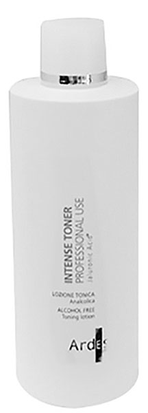 Ardes Тоник Гиалуроновый Интенсивный, профессиональный, 500 мл. Intense toner tonico8033331883273 Ardes Тоник Гиалуроновый Интенсивный, профессиональный, 500 мл. Intense toner tonico8033331883273Нежный тоник-лосьон изготовлен на основе растительных экстрактов и гиалуроновой кислотой. Содержит энтеросорбенты, которые выводят из организма тяжелые металлы, очищает кожу от воздействия окружающей среды. Восстанавливает физиологический pH баланс кожи. Безалкогольный. Подходит ко всем типам кожи. Используется в косметологических процедурах. 100% АКТИВНОГО ИНГРЕДИЕНТА