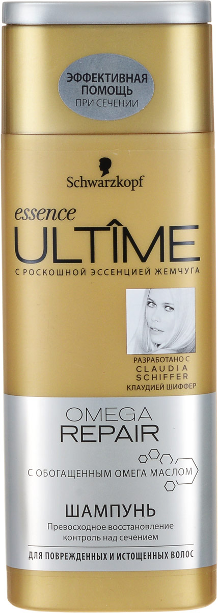 Essence Ultime Шампунь Omega Repair, для поврежденных и истощенных волос, 250 млFS-00897 Essence Ultime Шампунь Omega Repair, для поврежденных и истощенных волос, 250 млFS-00897Шампунь Essence Ultime Omega Repair предназначен для поврежденных и истощенных волос.Превосходная, экстраобогащенная формула восстанавливает поврежденные волосы на клеточном уровне и предотвращает сечение до 90%. Для возрождения естественной красоты и сияния волос. Характеристики:Объем: 250 мл. Артикул: 1831549. Изготовитель: Германия. Товар сертифицирован.