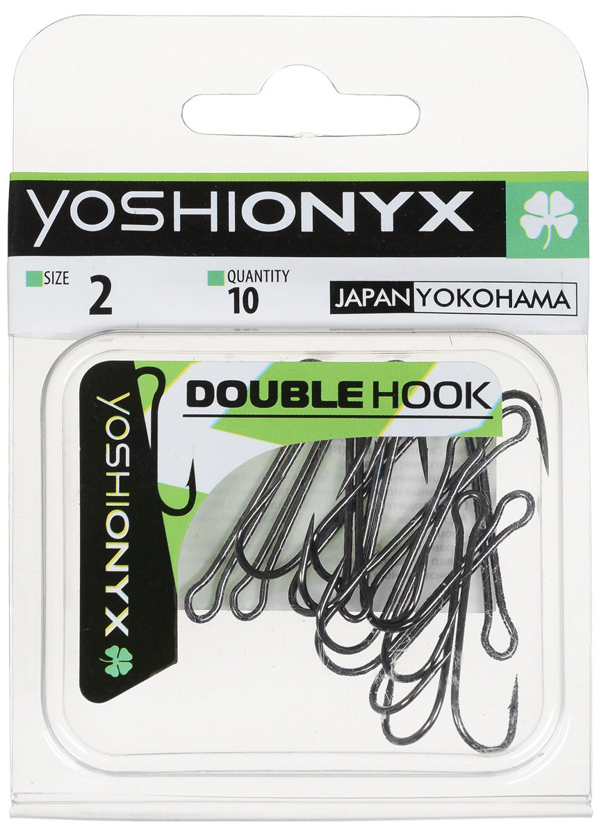 Крючок двойной Yoshi Onyx Double Hook, №2, 10 шт. BN87188 Крючок двойной Yoshi Onyx Double Hook, №2, 10 шт. BN87188Двойные крючки Yoshi Onyx Double Hook с нормальной длиной цевья достаточно универсальные и могут использоваться в самых разнообразных видах рыбной ловли. Острая лазерная заточка и сверхпрочная закаленная сталь предотвратит разгибание или обламывание крючка и сход рыбы.