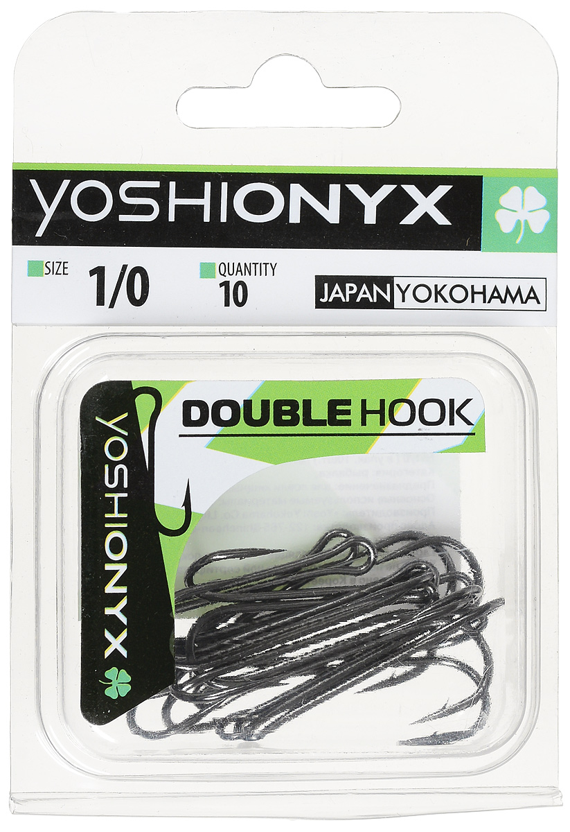 Крючок двойной Yoshi Onyx Double Hook, №1/0, 10 шт. BN87186 Крючок двойной Yoshi Onyx Double Hook, №1/0, 10 шт. BN87186Двойные крючки Yoshi Onyx Double Hook с нормальной длиной цевья достаточно универсальные и могут использоваться в самых разнообразных видах рыбной ловли. Острая лазерная заточка и сверхпрочная закаленная сталь предотвратит разгибание или обламывание крючка и сход рыбы. Размер крючка: 1/0.