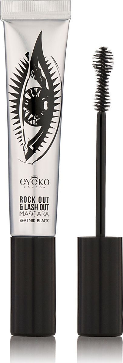 Eyeko Тушь для ресниц Rock Out and Lash Out тон битник-черный, 8 млEMRO0001 Eyeko Тушь для ресниц Rock Out and Lash Out тон битник-черный, 8 млEMRO0001Щеточка в форме гитары делает ресницы более густыми и длинными, а также подкручивает их, создавая небрежно-черный лук «рокерских» ресниц. /Инновационная формула с полимерами, восками и порошком целлюлозы заметно удлиняет, завивает и фиксирует ресницы, придавая объем. Гелевый финиш позволяет обновлять макияж, нанося дополнительные слои туши в течение дня, а цвет не потечет, не смажется, не осыпется и не потускнеет.