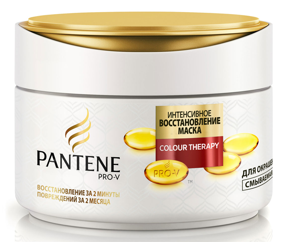 Pantene Pro-V Маска для волос Colour Therapy. Интенсивное восстановление, 200 мл81570281 Pantene Pro-V Маска для волос Colour Therapy. Интенсивное восстановление, 200 мл81570281Маска для волос Pantene Pro-V Маска для волос Colour Therapy. Интенсивное восстановление с питательными микро- частицами глубоко восстанавливает повреждённую поверхность волос, делая их гладкими и сияющими, а также защищая от повреждений при укладке.