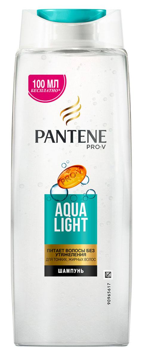 Pantene Pro-V Шампунь Aqua Light, для тонких волос, склонных к жирности, 600 мл81601074 Pantene Pro-V Шампунь Aqua Light, для тонких волос, склонных к жирности, 600 мл81601074Благодаря своей легкой формуле шампунь Pantene Pro-V Шампунь Aqua Light оживляет и очищает волосы от корней до кончиков, а входящие в его состав укрепляющие вещества действуют на микроуровне, питая тонкие волосы и не утяжеляя их. Для наилучших результатов используйте с бальзамом- ополаскивателем и средствами по уходу Aqua Light.