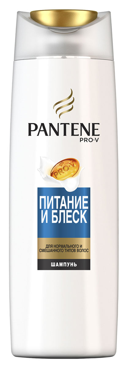 Pantene Pro-V Шампунь Питание и блеск, для нормальных волос, 400 млБ33041_шампунь-барбарис и липа, скраб -черная смородина Pantene Pro-V Шампунь Питание и блеск, для нормальных волос, 400 млБ33041_шампунь-барбарис и липа, скраб -черная смородинаШампунь Pantene Pro-V Питание и блеск бережно очищает и питает нормальные волосы и волосы смешанного типа, а также восстанавливает естественный баланс, придавая им красивый здоровый вид от корней до кончиков. Для наилучших результатов используйте с бальзамом-ополаскивателем и средствами для ухода за волосами Pantene Pro-V Питание и блеск.