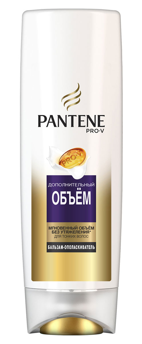 Pantene Pro-V Бальзам-ополаскиватель Pantene Pro-V Дополнительный объем, 360 мл81601053 Pantene Pro-V Бальзам-ополаскиватель Pantene Pro-V Дополнительный объем, 360 мл81601053Бальзам-ополаскиватель Pantene Pro-V Дополнительный объем предназначен для тонких волос. Питающая провитаминная формула наполняет волосы естественным максимальным объемом и силой, придает волосам свежесть, мягкость и эластичность. Равномерно восстанавливает структуру волос, действуя от корней до кончиков. Против повреждений в результате расчесывания и укладки.