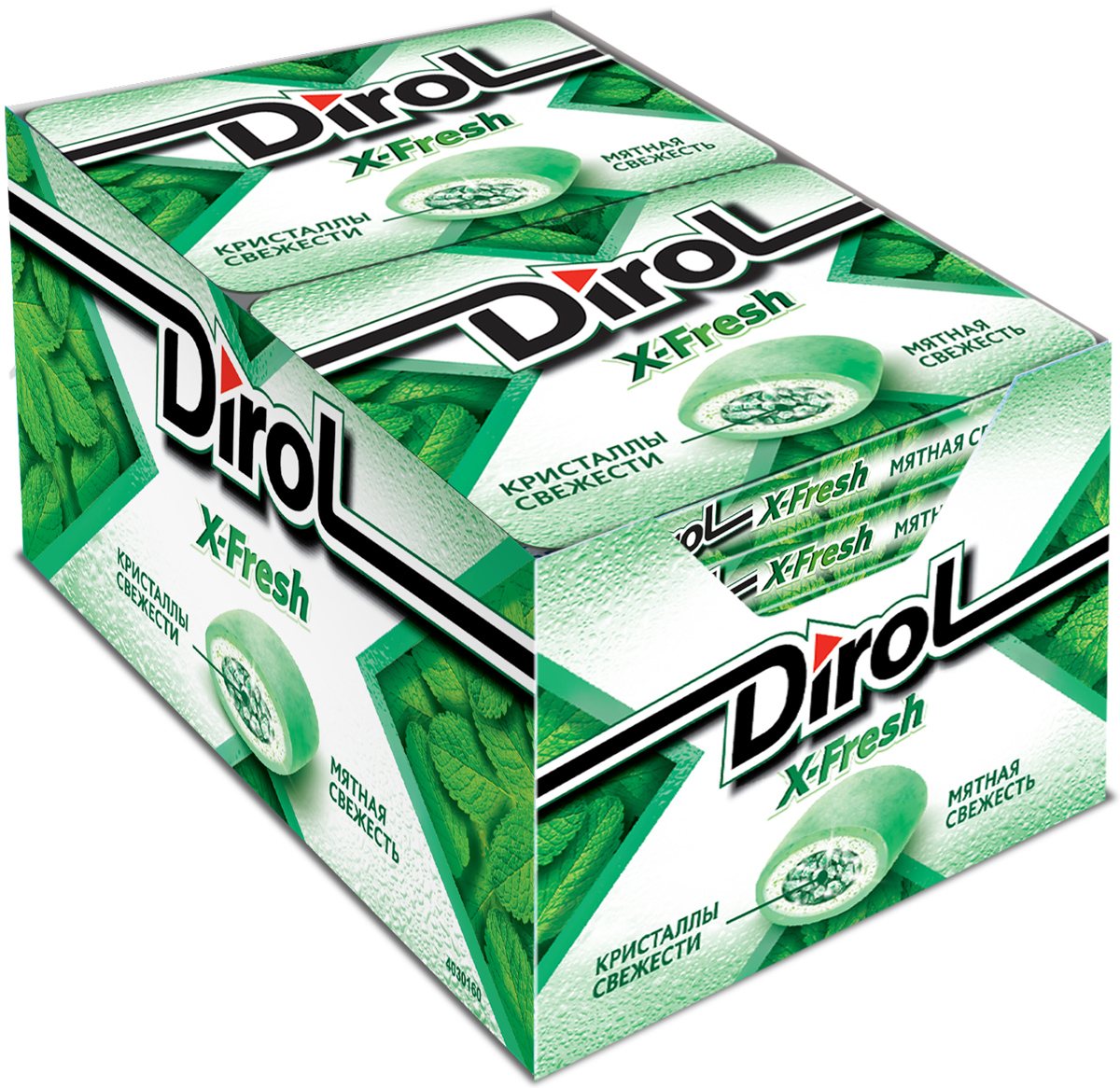 Dirol X-Fresh Жевательная резинка Мятная Свежесть без сахара, 12 пачек по 16 г0120710 Dirol X-Fresh Жевательная резинка Мятная Свежесть без сахара, 12 пачек по 16 г0120710Dirol X-Fresh Мятная свежесть - популярная жевательная резинка. Обладает ярко выраженным долгим неугасаемым вкусом. В пачке 8 подушечек.Общеизвестно, что древние греки использовали смолу мастичного дерева или пчелиный воск, чтобы освежить дыхание и очистить зубы от остатков еды. Племена Майя наслаждались жеванием каучука. На севере Америки индейцы наслаждались подобием жевательной резинки - смолы хвойных деревьев, предварительно выпаренной на костре. В Сибири пользовалась популярностью сибирская смолка, с её помощью чистили зубы и укрепляли десны. В Европе зарождение жевательной культуры обозначено в 16 веке благодаря завезенному из Вест-Индии табаку. Затем жвачка появилась в Соединенных Штатах. Вплоть до 19 века попытки внедрить воск, парафин вместо жевательного табака терпели крах.Уважаемые клиенты! Обращаем ваше внимание, что полный перечень состава продукта представлен на дополнительном изображении.