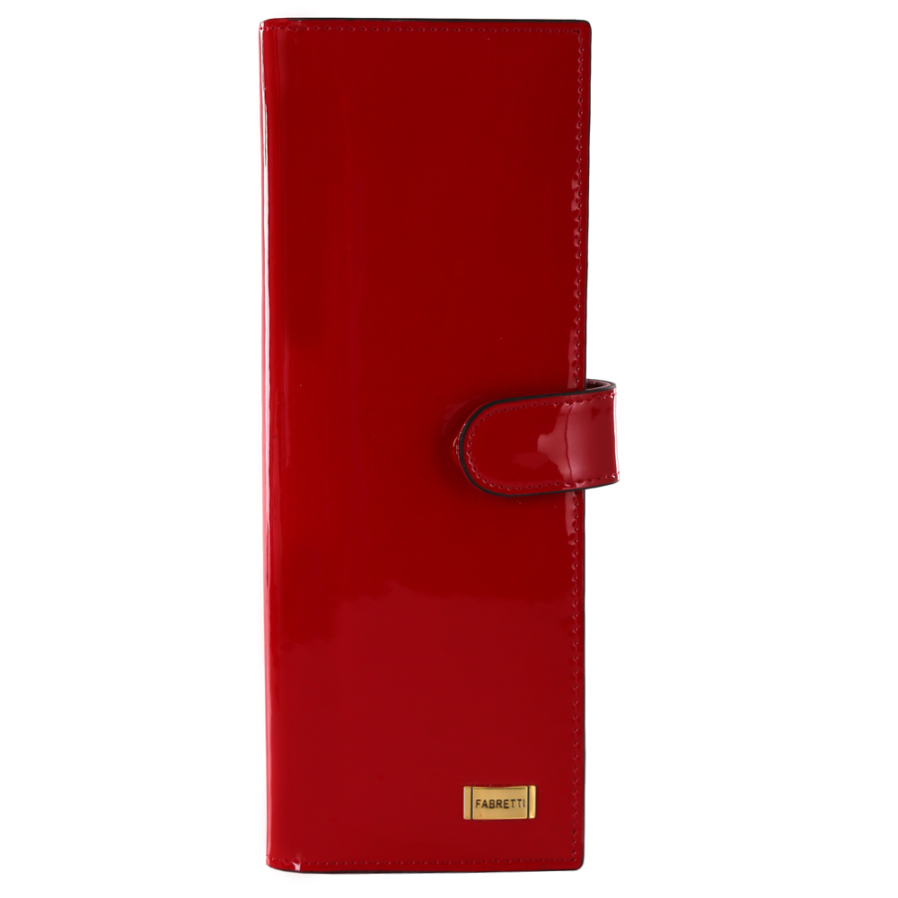 Визитница женская Fabretti, цвет: красный. 8150281502-red L Визитница женская Fabretti, цвет: красный. 8150281502-red LИзысканная и вместительная визитница от итальянского бренда Fabretti выполнена из натуральной лакированной кожи которая имеет невероятно гладкую фактуру. Фурнитура, выполненная в золотом оттенке, превращает модель в утонченный и изысканный аксессуар. Внутри 40 отделений для кредитных и дисконтных карт, а также 17 кожаных карманов.