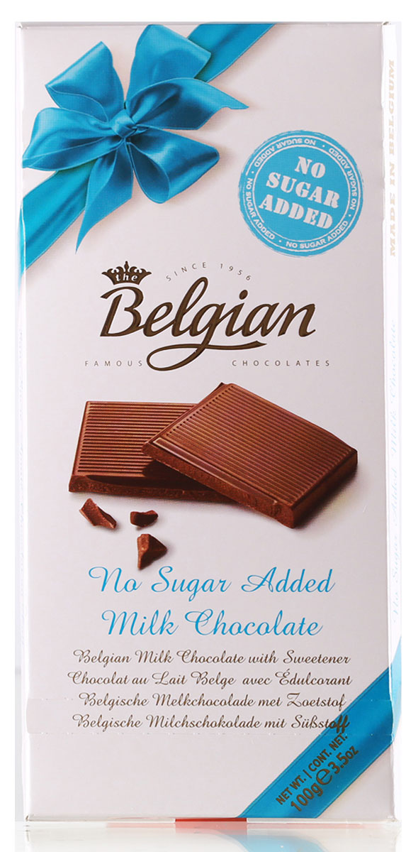 The Belgian Шоколад молочный без сахара, 100 г7.33.10 The Belgian Шоколад молочный без сахара, 100 г7.33.10Обожаете эксклюзивные сладости без сахара? Тогда плитка молочного бельгийского шоколада украсит ваши будни и станет роскошным лакомством – абсолютно безвредным и диетическим.